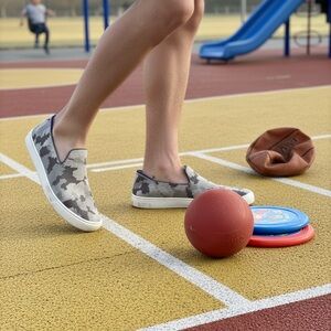 Rothy’s Camouflage Slip-On Sneakers Sz 1